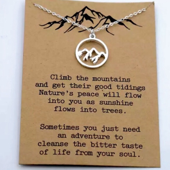 “Lost Soul” Mountain Adventure Cute Charm Necklace - Picture 2 of 3